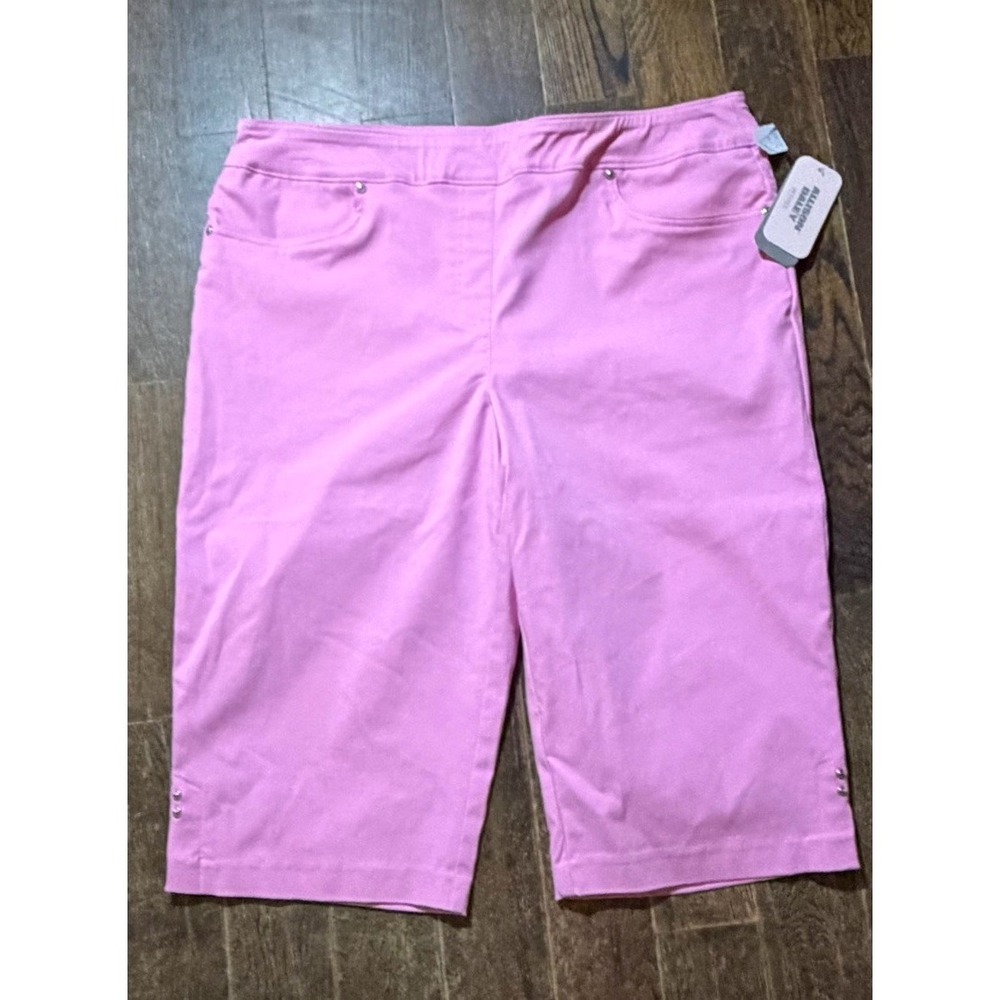 Allison Daley Petites Size 16p Capri Pants Bubblegum pink NWT Barbie Pink